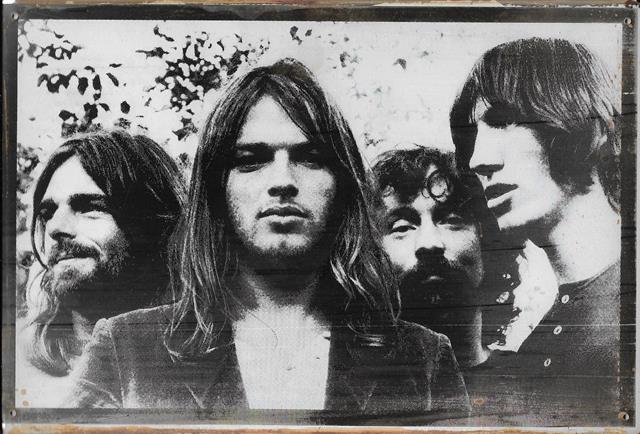 Bild 1 von Rusty Blechschild - PINK FLOYD - B&W - lieferbar in 3 versch. Grössen