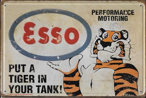 Bild 1 von Rusty Blechschild 3D - ESSO - PUT A TIGER IN YOUR TANK