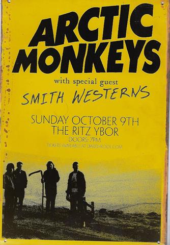 Bild 1 von Rusty Blechschild - ARCTIC MONKEYS YELLOW POSTER - lieferbar in 3 versch. Grössen