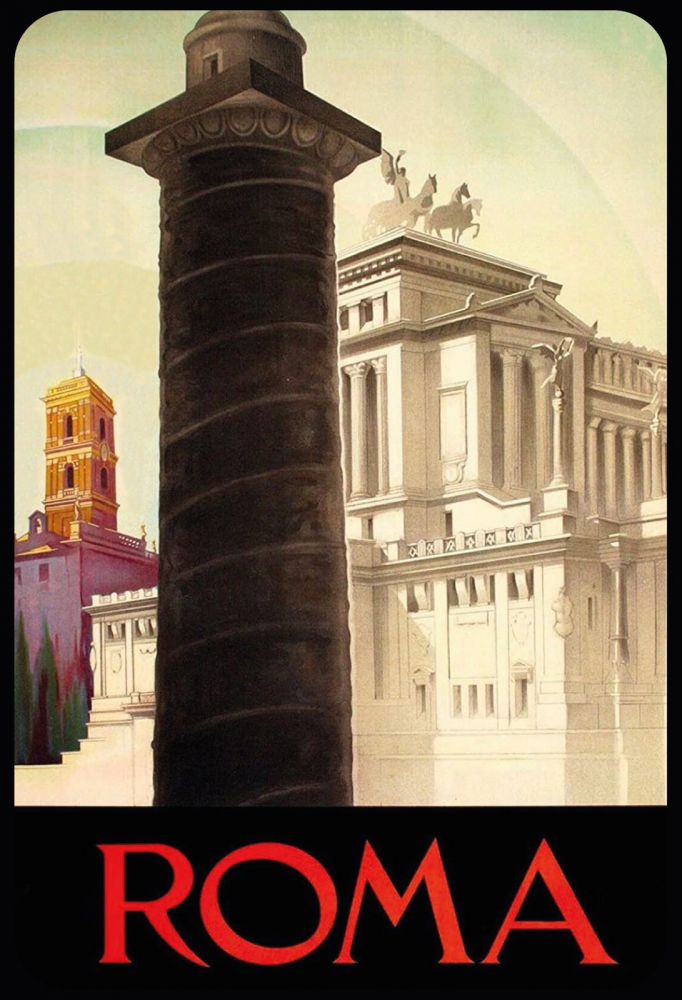 Bild 1 von Blechschild - ROMA - ROM - ITALIEN