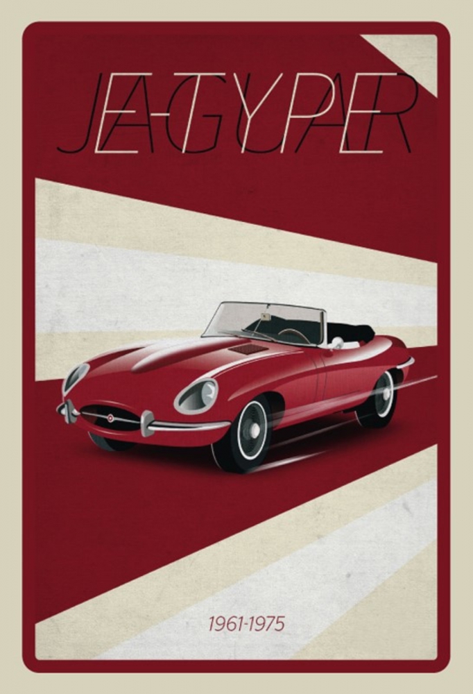 Bild 1 von Blechschild - JAGUAR E- TYPE - 1961 - 1975