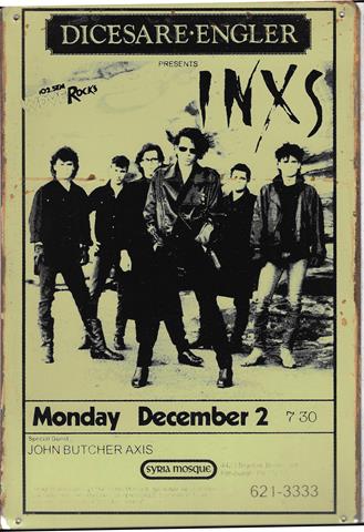 Bild 1 von Rusty Blechschild - INXS AT SYRIA MOSQUE-lieferbar in 3 versch. Grössen