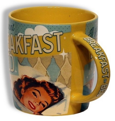 Bild 1 von Keramik Kaffee Tasse - BREAKFAST IN BED
