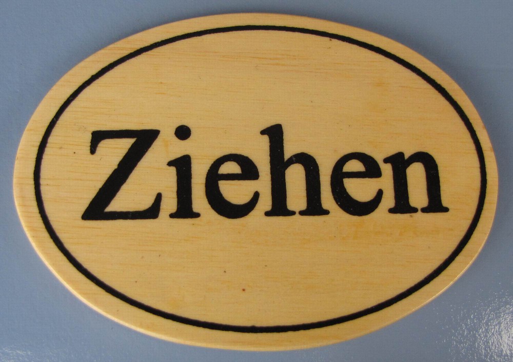 Bild 1 von Holzschild oval hell - ZIEHEN