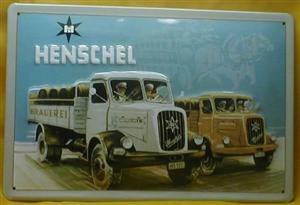 Bild 1 von Nostalgie Blechschild - HENDSCHEL 2 LKW