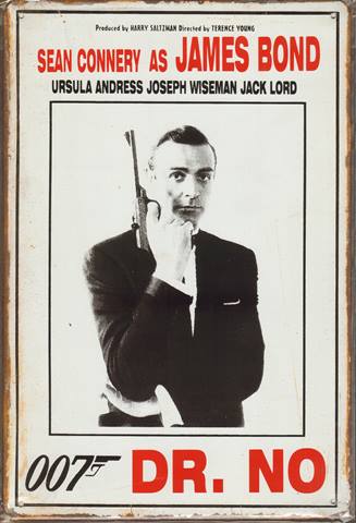 Bild 1 von Rusty Blechschild - JAMES BOND 007-DR. NO - lieferbar in 3 versch. Grössen