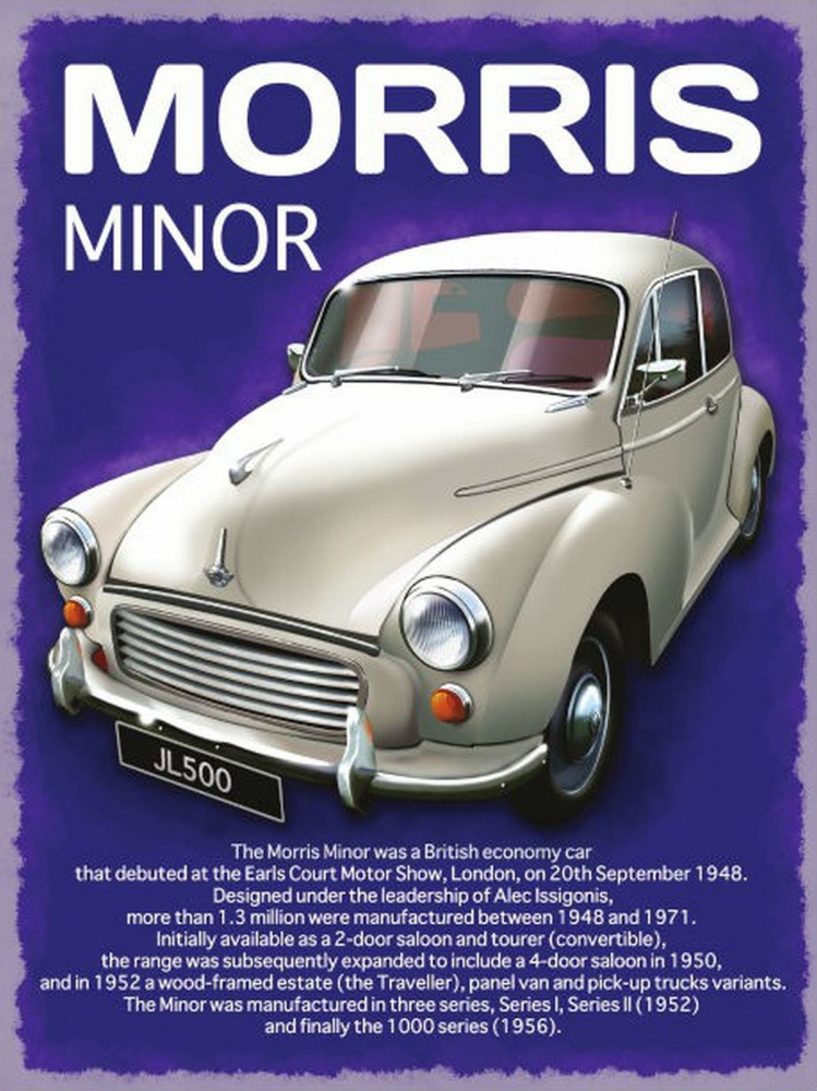 Bild 1 von Rusty Blechschild - MORRIS MINOR - lieferbar in 3 versch. Grössen