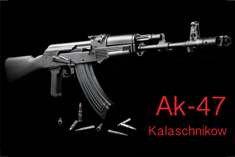 Bild 1 von Blechschild-AKM-47 KALASCHNIKOW-SCHWARZ