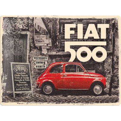 Bild 1 von Blechschild - FIAT 500 VINTAGE