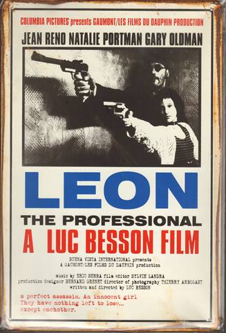 Bild 1 von Rusty Blechschild - LEON THE PROFESSIONAL - lieferbar in 3 versch. Grössen