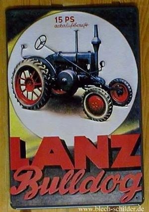 Bild 1 von Nostalgie Blechschild - LANZ BULLDOG 15 PS TRAKTOR