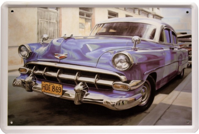 Bild 1 von Blechschild - AMERICA CAR CHEVY CUBA