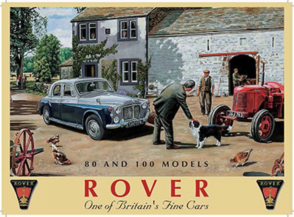 Bild 1 von Blechschild - ROVER 80 AND 100 MODFIS - lieferbar in 3 versch. Grössen