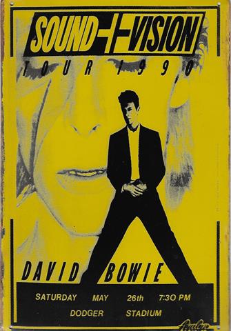Bild 1 von Rusty Blechschild- DAVID BOWIE SOUND & VISION TOUR 1990-lieferbar in 3 versch. Grössen