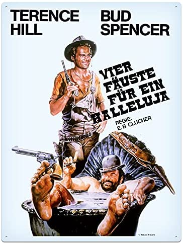 Bild 1 von Blechschild 3D - BUD SPENCER/TERENCE HILL-4 FÄUSTE FÜR EIN HALLELUJA