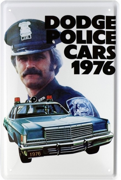 Bild 1 von Blechschild - DODGE POLICE CARS 1976