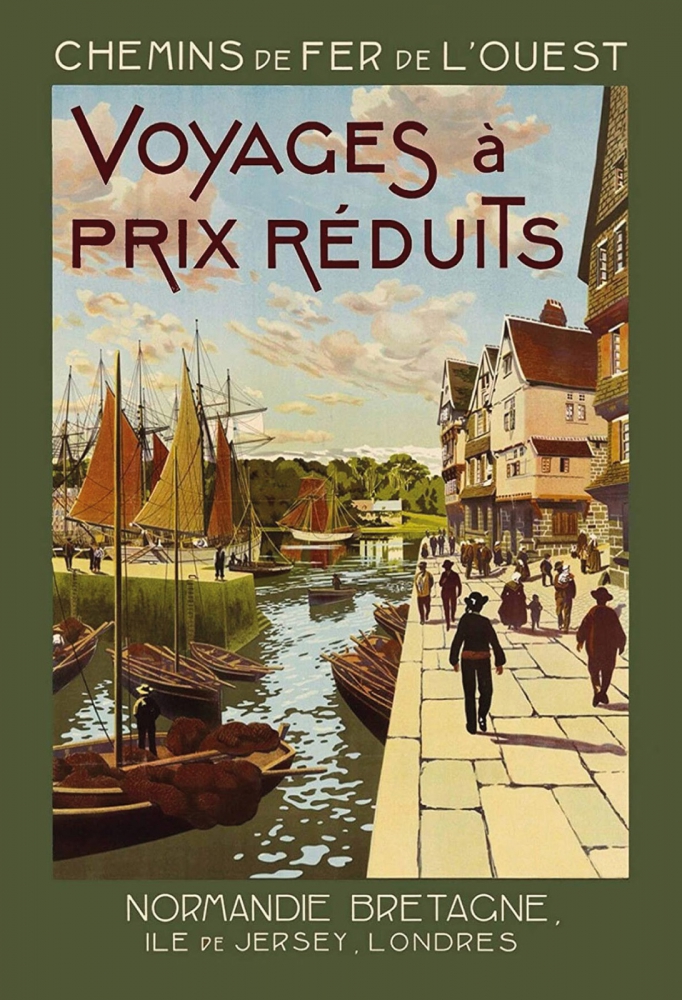 Bild 1 von Blechschild - VOYAGES A PRIX REDUITS - NORMANDIE BRETAGNE