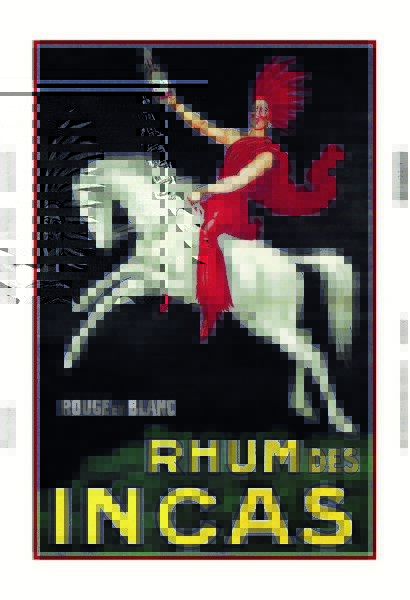 Bild 1 von Blechschild RHUM DES INCAS - ROUGE ET BLANC