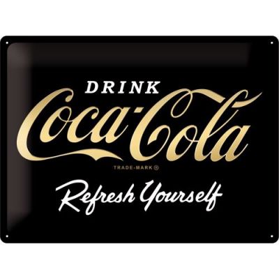 Bild 1 von Blechschild 3D - COCA - COLA - DRINK COCA GOLA-GOLD EDITION