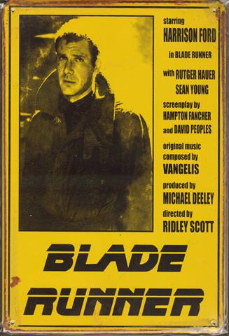 Bild 1 von Rusty Blechschild - BLADE RUNNER - LIEFERBAR IN 3 VERSCH. GRÖSSEN