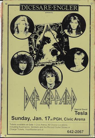 Bild 1 von Rusty Blechschild - DEF LEPPARD PGH CIVIC ARENA-LIEFERBAR in 3 versch. Grössen