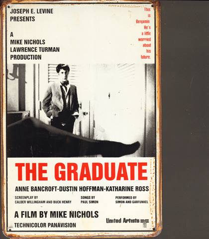 Bild 1 von Rusty Blechschild - THE GRADUATE - lieferbar in 3 versch. Grössen