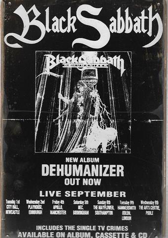 Bild 1 von Rusty Blechschild - BLACK SABBATH DEHUMANIZER LIVE SEPT-in 3 versch. Grössen