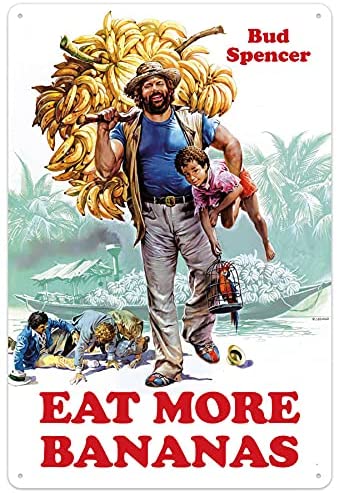 Bild 1 von Blechschild 3D - BANANA JOE - EAT MORE BANANAS BUD SPENCER