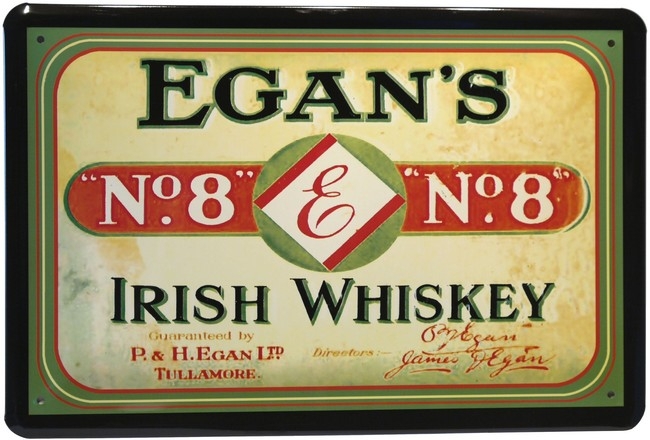Bild 1 von Blechschild - EGAN`S NO. 8 IRISH WHISKEY