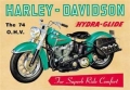 Nostalgie Blechschild - HARLEY DAVIDSON - HYDRA GLIDE