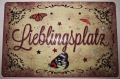 Blechschild 3D - LIEBLINGSPLATZ