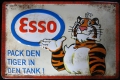 Blechschild 3D - ESSO - PACK DEN TIGER IN DEN TANK