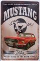 Blechschild 3D - FORD MUSTANG - KING OF THE ROAD
