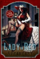 Blechschild - PINUP GIRL LADY IN RED