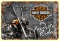 Nostalgie Blechschild - HARLEY DAVIDSON - MY FA