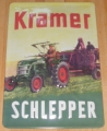 Blechschild - KRAMER SCHLEPPER