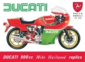 Nostalgie Blechschild - DUCATI 900 cc
