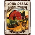 Blechschild - JOHNE DEERE - FARMING TRADITION