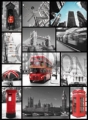 Nostalgie Blechschild - LONDON COLLAGE