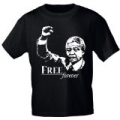 T-Shirt - NELSON MANDELA - FREE FOREVER - in div. Grössen