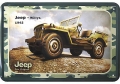 Blechschild - JEEP WILLYS 1942 US ARMY