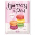 Blechschild 3D - MACARONS DE PARIS - FRANZ. BAISERGEBÄCK