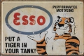 Rusty Blechschild 3D - ESSO - PUT A TIGER IN YOUR TANK