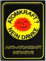 Blechschild - ATOMKRAFT? NEIN DANKE