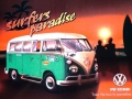 Blechschild - VW KOMBI SURFERS PARADISE