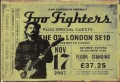 Rusty Blechschild - FOO FIGHTERS THE 02 LONDON TICKET-LIEFERBAR IN 3 versch. Grössen
