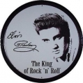 Nostalgie Blechschild rund - ELVIS PRESLEY - THE KING OF