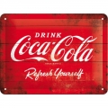 Blechschild - DRINK COCA COLA-REFRESH YOURSELF