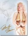 Nostalgie Blechschild - MARILYN MONROE - GOLD DRESS