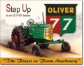 Blechschild - TRACTOR OLIVER 77 - GRÜN